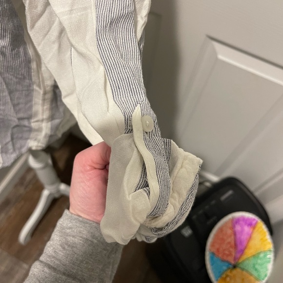 AE linen blend button up shirt - Picture 5 of 7